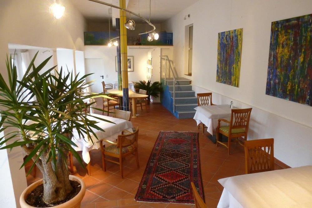 Hotel Alpenblick Garni اوبرلنغن المطعم الصورة
